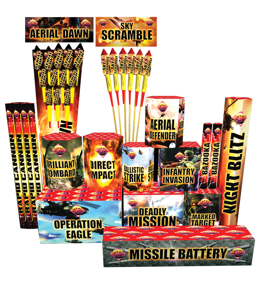 Great deals and savings on home delivery fireworks display kits