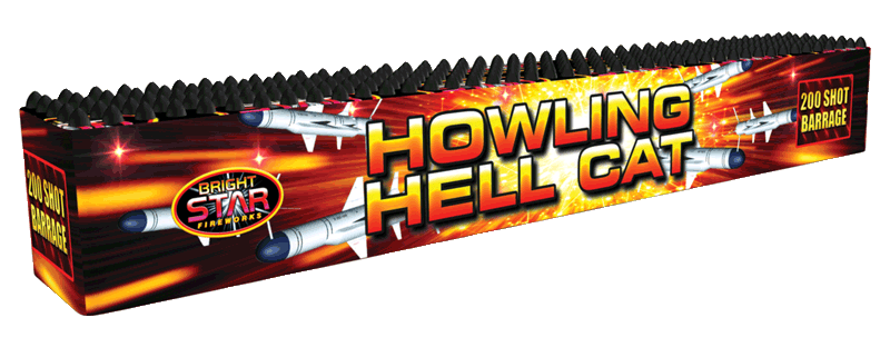 Howling Hellcat 200 Shot Barrage from Home Delivery Fireworks