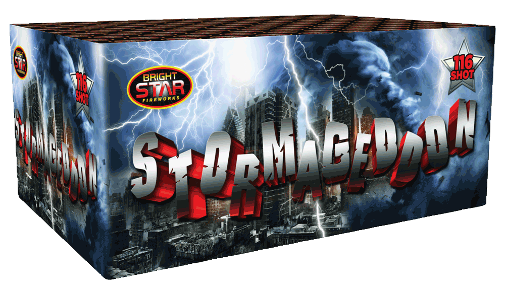 Stormageddon 116 Shot Barrage Fireworks from Home Delivery Fireworks