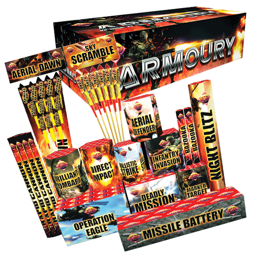 Armoury Crate Firework Display Kit from Home Fireworks Delivery