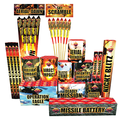 Armoury Crate Firework Display Kit from Home Fireworks Delivery