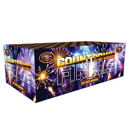 Countdown Finale 200 Shot Barrage Fireworks from Home Delivery Fireworks