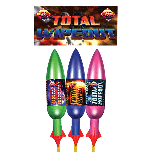 Total Wipeout Rocket Pack from Home Delivery Fireworks