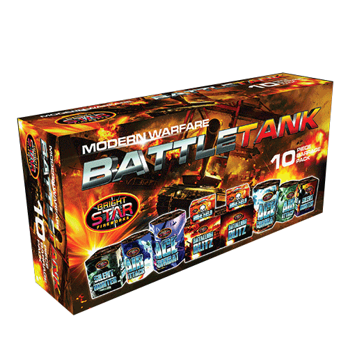 Battle Tank Barrage Fireworks Pack from Home Delivery Fireworks