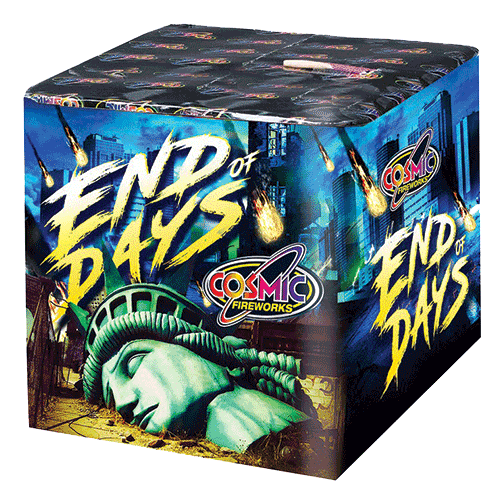 End of Days 56 Shot Barrage Fireworks from Home Delivery Fireworks