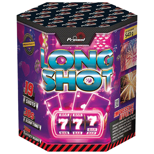 Long Shot 19 Shot Barrage Fireworks from Home Delivery Fireworks